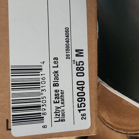 NWT IOB Clarks Lizby Ease Black Lea Leather Easy Slide Sandal ๐ก ๐ค - Picture 16 of 16